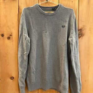 2000s Gray Chaps Preppy Academia sweater in size‎ M